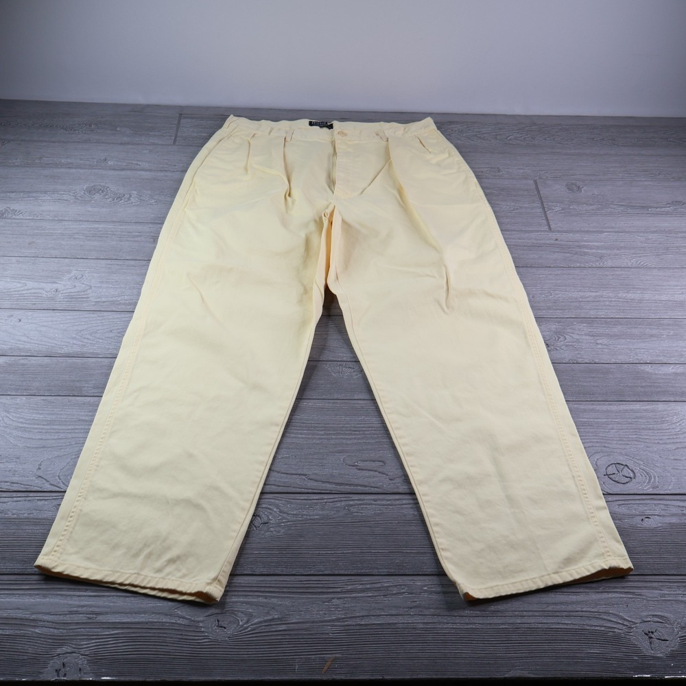 Vintage Polo Ralph Lauren Pants 36x30 Double Pleated Chino Made In USA 90s
